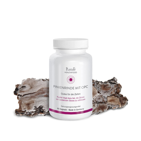 Pinienrinde mit OPC Kapseln
