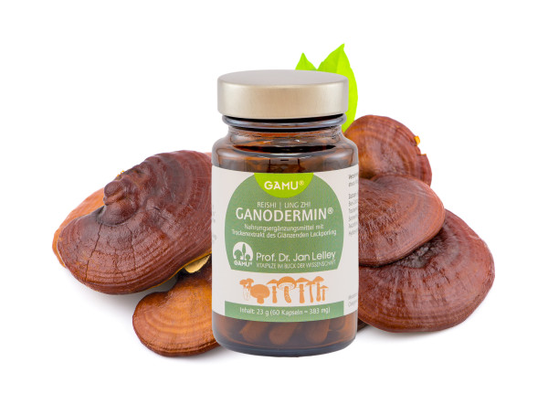 BIO Ganodermin®, 60 Kapseln Reishi Pilzextrakt nach Prof. Dr. Lelley